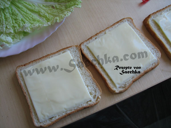 Sandwiches mit Marienkäfer