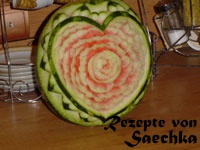 Foto Wassermelone schnitzen